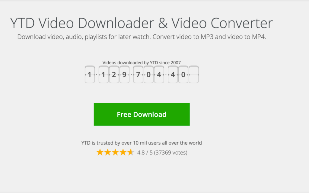 YTD Downloader and converter