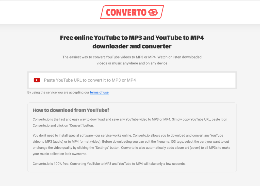 free YouTube to mp3 converter