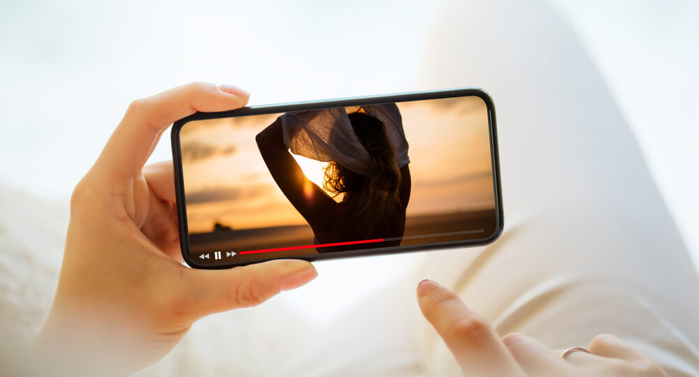 iphone running a youtube video