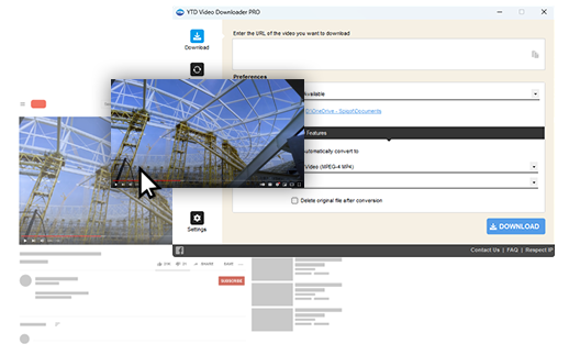 YTD Video Downloader in action